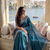 Heavy cord embroidery & sequins butti work traditional ethnic saree