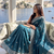 Heavy cord embroidery & sequins butti work traditional ethnic saree