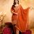 Orange embroidered kurta with salwar & dupatta set