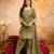Mehendi embroidered kurta with salwar & dupatta set