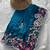 Teal blue silk blend saree with contrast thread embroidery & designer scallop cutwork border with heavy blouse