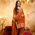 Orange embroidered kurta with salwar & dupatta set