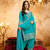 Sky blue embroidered kurta with salwar & dupatta set