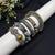 Dual tone And antique kada bangle combo Stack 5 pc