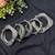 Antique square kada set of 5 pc, vintage handmade bangle kada stack