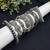 Set of 7pc Vintage Oxidized Silver Brass Kada Bangles
