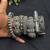 Set of 7pc Vintage Oxidized Silver Brass Kada Bangles