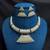 Oxidized Tribal Hasuli Torque Statement Jewelry, Geometric Boho Necklace and Earrings