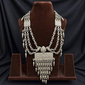 Boho Afghani Tribal Long Rani Haar Layered Necklace 2