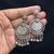 Tribal Coin Charms with Ghungroo necklace, Afghani Oxidized Silver Necklace Set