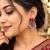 Afghani Glass Mirror Earrings: Oxidized Indian Boho Jewelry