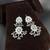 Afghani Glass Mirror Earrings: Oxidized Indian Boho Jewelry