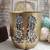 Afghani Glass Mirror Earrings: Oxidized Indian Boho Jewelry