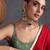 Gold plated emerald green polki choker set