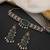 Gold plated emerald green polki choker set