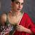 Gold plated multicolor temple motif choker set