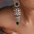 Gold plated emerald green polki jhumka earrings