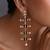Gold plated blue polki dangler earrings