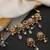 Gold plated multicolor polki choker set