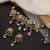 Gold plated multicolor polki choker set
