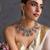 Gold plated multicolor polki necklace set