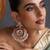 Gold plated multicolor jadau chandbali earrings
