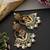 Gold plated blue polki chandbali earrings