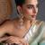 Gold plated red jadau jhumka earrings