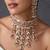 Gold plated multicolor jadau choker set