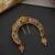 Gold plated temple motif braid hair pin