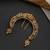 Gold plated temple motif braid hair pin