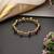 Gold plated multicolor polki bangle