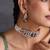 Red and green kundan choker necklace set