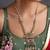Gold plated multicolor temple mofit pendant necklace set