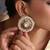 Gold plated multicolor polki stud earrings