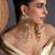 Gold plated multicolor polki dangler earrings
