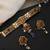 Gold plated multicolor polki choker set