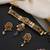 Gold plated multicolor polki choker set