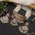 Gold plated white jadau choker set