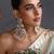 Gold plated multicolor jadau dangler earrings