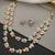 Gold plated multicolor jadau layered necklace set