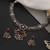 Ruby red polki hasli necklace set
