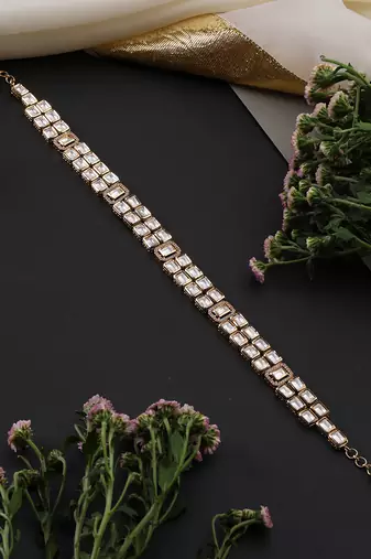 Gold plated polki sheeshphool