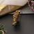Gold plated ruby red temple motif hair pin