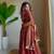 Dusty rose moss chiffon kurta with chanderi bottom & dupatta set