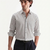 Men's Stripes Printed Casual Wear Spread Coller White Shirt