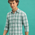 Men's Green Checkered Printed Casual Shirt
