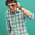 Men's Green Checkered Printed Casual Shirt