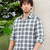 White Checkered Casual Men's Shirt