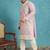 Men’s lavender embroidered silk blend kurta – traditional ethnic wear for wedding & festive occasions